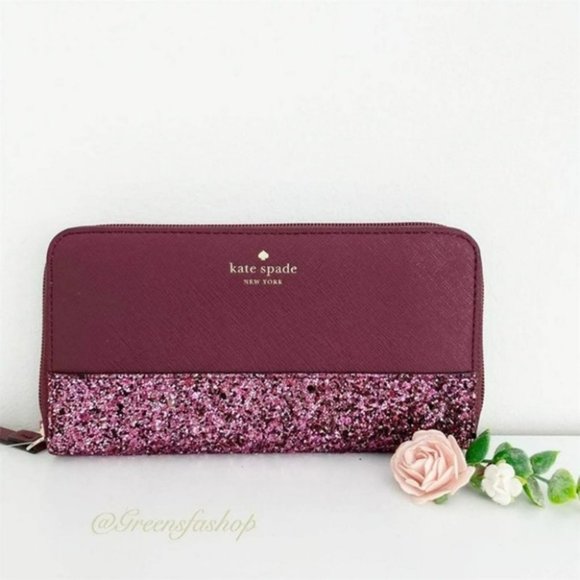 kate spade Handbags - kate spade greta court penny neda wallet cherrywood